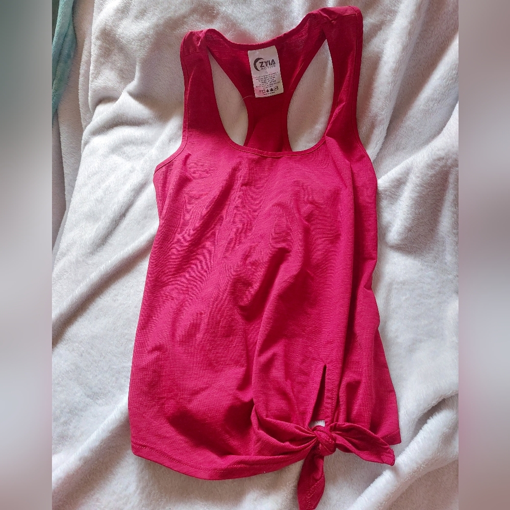 ZYIA Active Red Racerback Tank